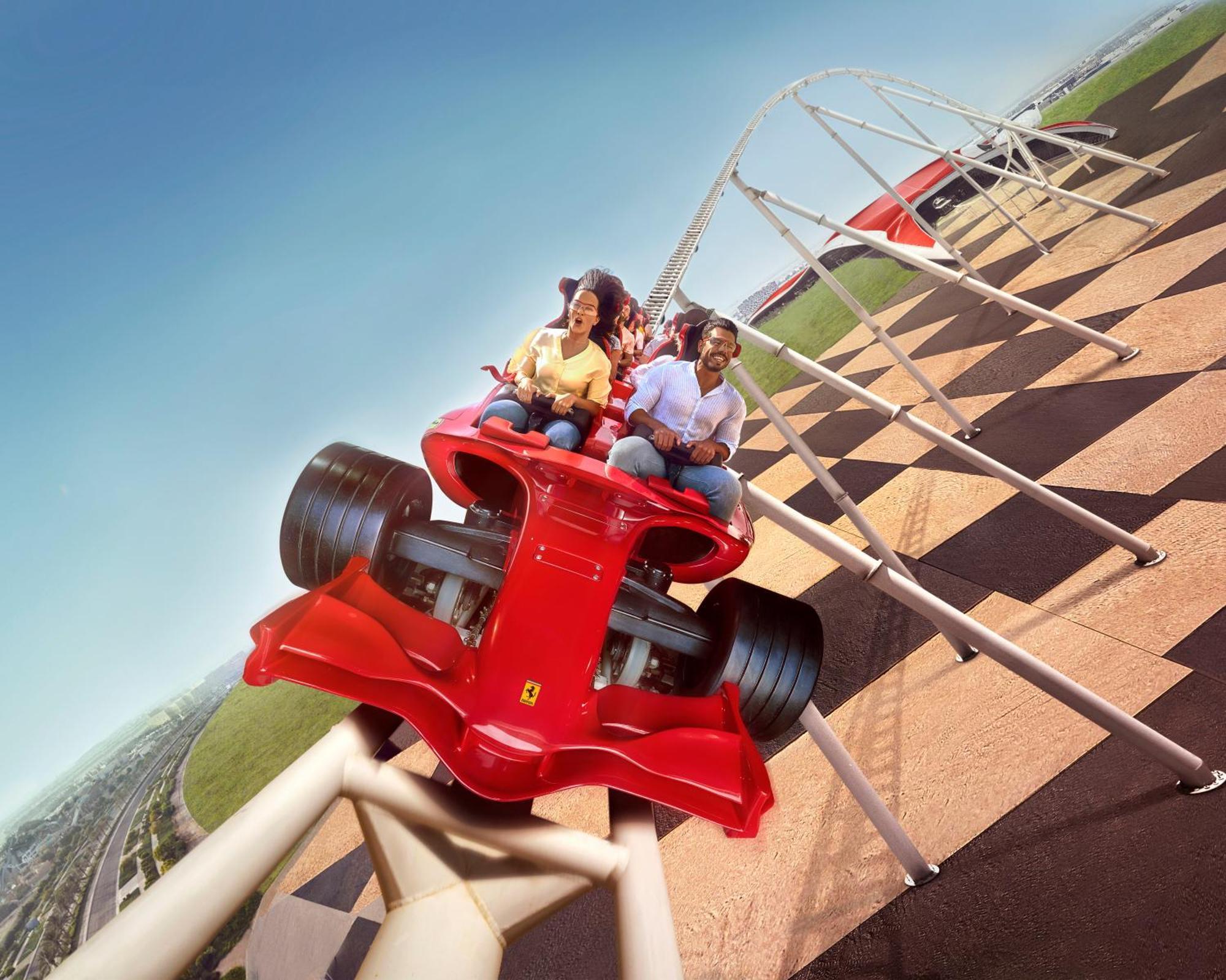 Hilton Abu Dhabi Yas Island Hotel Exterior photo Formula Rossa